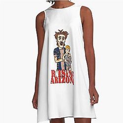Alluring Private Brand Movies Humor Raising Arizona Graphic A-Line Dress