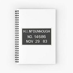 Raising Arizona Mugshot Letter Board Notebook