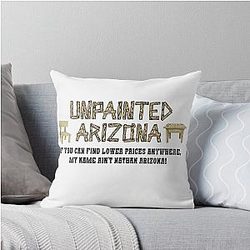 Unpainted Arizona Raising Arizona Quote Throw Pillow