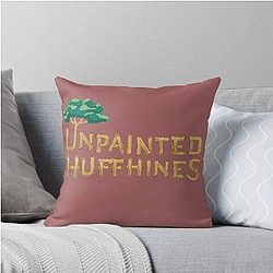 Unpainted Hufﬁnnes store tee. inspired by Raising Arizona Throw Pillow