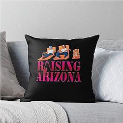Raising Arizona Coen Brothers Eighties Movie Gift Tee Throw Pillow