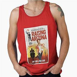 Raising Arizona alternative movie poster  - Coen Brothers pulp tank top cover