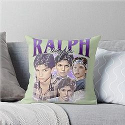 Ralph Macchio Retro Collage - Perfect Gift for You and Friends Throw Pillow