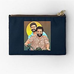 RRR Ram Charan and Jr NTR friendship (1) Zipper Pouch