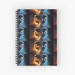 Indian Bollywood Superstar Jr NTR and Ram Charan in RRR Spiral Notebook