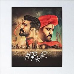 Rama Rao And Ram Charan RRR Movie Poster