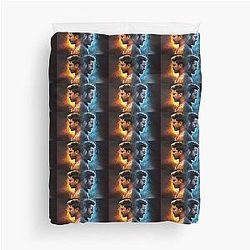 Indian Bollywood super star Jr NTR and Ram Charan in RRR Duvet Cover