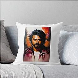 Global Star Ram Charan Avatar Throw Pillow