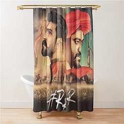Ram Charan RRR Movie Shower Curtain