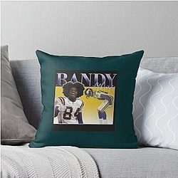 Randy Moss Minnesota Vikings Throw Pillow