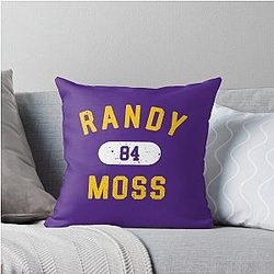 The Freak: Randy Moss Throw Pillow