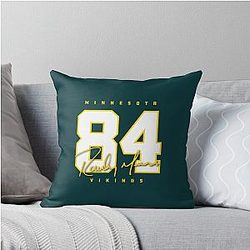 Vikings Randy Moss 84 Throw Pillow
