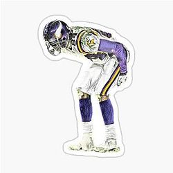 Randy Moss Moons Lambeau Field Iconic NFL Moment Art Sticker