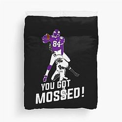 Randy Moss vs Charles Woodson Duvet Cover