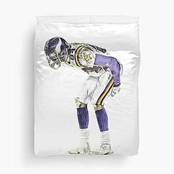 Randy Moss Moons Lambeau Field Iconic NFL Moment Art Duvet Cover