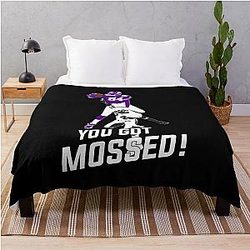 Randy Moss over Charles Woodson You Got Mossed Throw Blanket