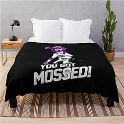 Randy Moss over Charles Woodson You Got Mossed Throw Blanket