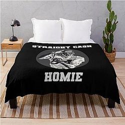 Randy Moss Straight Cash Homie Funny Vikings Patriots Football Novelty Awesome Cool Hilarious Gag Throw Blanket
