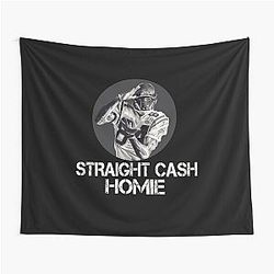 Randy Moss Straight Cash Homie Funny Vikings Patriots Gift Awesome Cool Hilarious Gag Tapestry