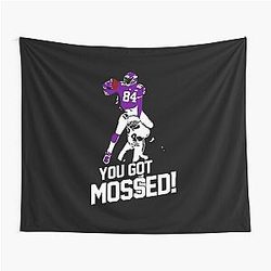 Randy Moss vs Charles Woodson You Got Mossed Tapestry