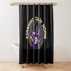 Randy Moss Straight Cash Homie Funny Vikings Patriots Gift Football Novelty Awesome Cool Hilarious Gift Shower Curtain