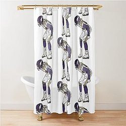 Randy Moss Mooning Celebration Shower Curtain