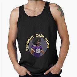 Randy Moss Straight Cash Homie Funny Vikings Patriots Gift Football Novelty Awesome Cool Hilarious Gag Tank Top