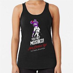 Randy Moss Over Charles Wood You Got Mossed Racerback Tank Top