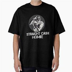 Randy Moss Straight Cash Homie Funny Vikings Patriots Gift Football Novelty Awesome Cool Hilarious Gag Oversized T-Shirt