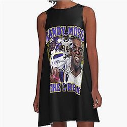Randy Moss Straight Cash Homie A Line Dress