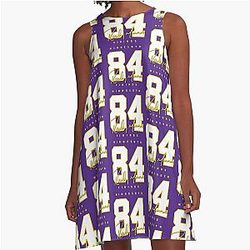 Vikings Randy Moss 84 Signature Design Dress