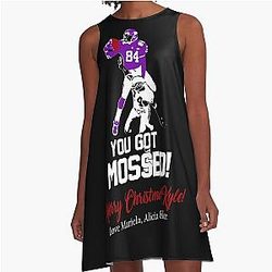 Randy Moss vs Charles Woodson You Got Mossed A-Line Dress