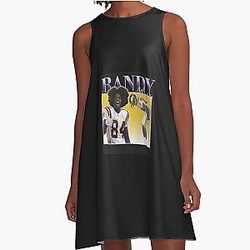 Randy Moss Minnesota Vikings A-Line Dress