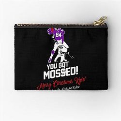 Randy Moss vs Charles Woodson You Got Mossed Zipper Pouch