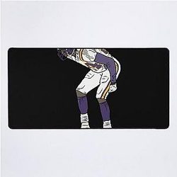 Nfl Star Randy Moss Mooning Celebration Desk Mat