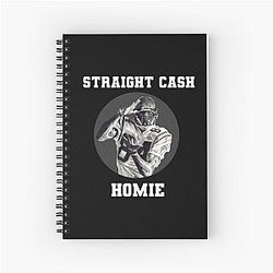 Randy Moss Straight Cash Homie Funny Vikings Patriots Gift Football Novelty Awesome Notebook