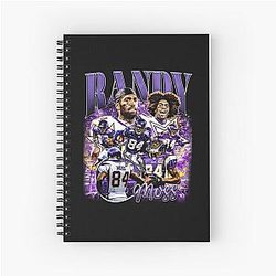 Randy Moss Bootleg Spiral Notebook