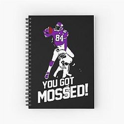 Randy Moss vs Charles Woodson You Got Mossed Spiral Notebook