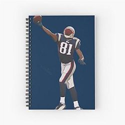 Randy Moss Patriots Catch Spiral Notebook
