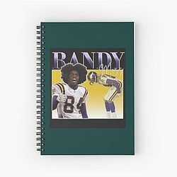Randy Moss Minnesota Vikings Spiral Notebook