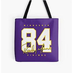Vikings Randy Moss 84 Signature Design Tote Bag