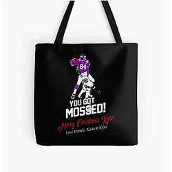 Randy Moss over Charles You Got Mossed Print Tote Bag
