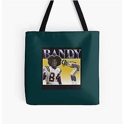 Randy Moss Minnesota Vikings All Over Print Tote Bag