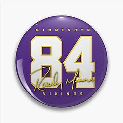 Vikings Randy Moss 84 Signature Design Pin