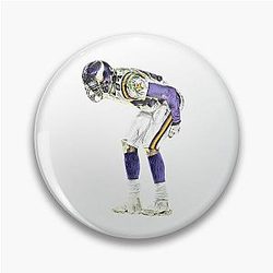 Randy Moss Moons Lambeau Field Iconic NFL Moment Art Pin