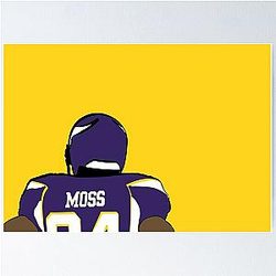 Randy Moss Minnesota Vikings Poster