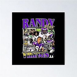 Randy Moss Vintage Poster
