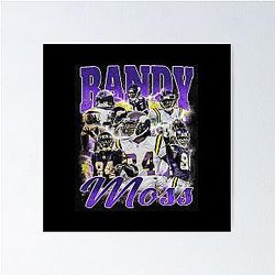 Randy Moss Retro Poster