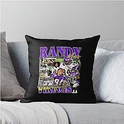 Randy Moss Vintage Throw Pillow