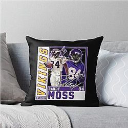 Randy Moss Throw Pillow